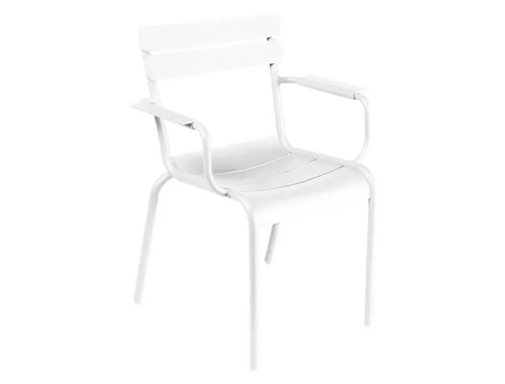 Fermob Chaise à accoudoirs LUXEMBOURG - 01 blanc coton