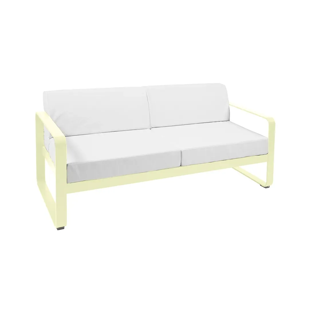 Fermob Canapé deux places BELLEVIE - A6 citron givré - blanc grisé