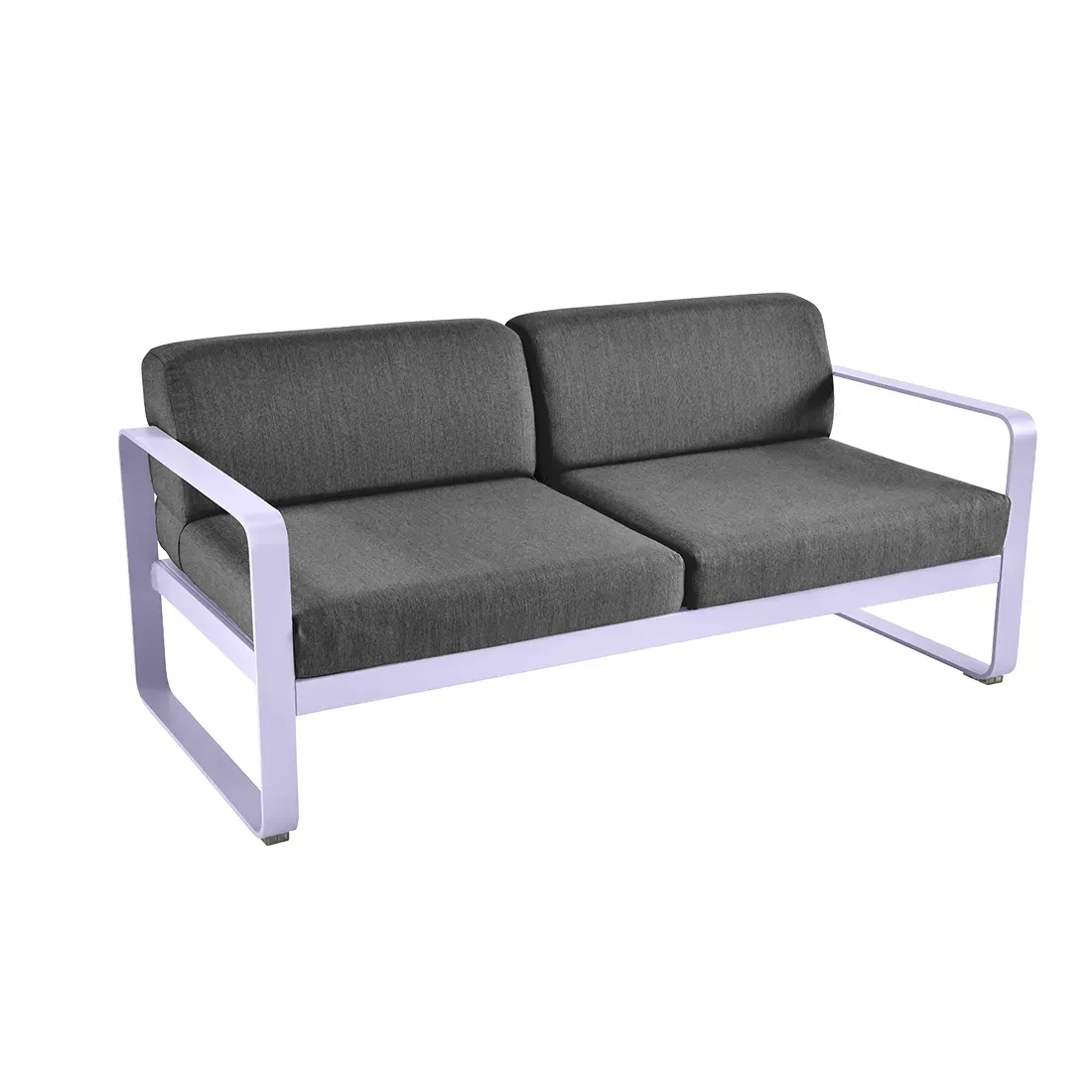 Fermob Canapé deux places BELLEVIE - D1 Guimauve - gris graphite