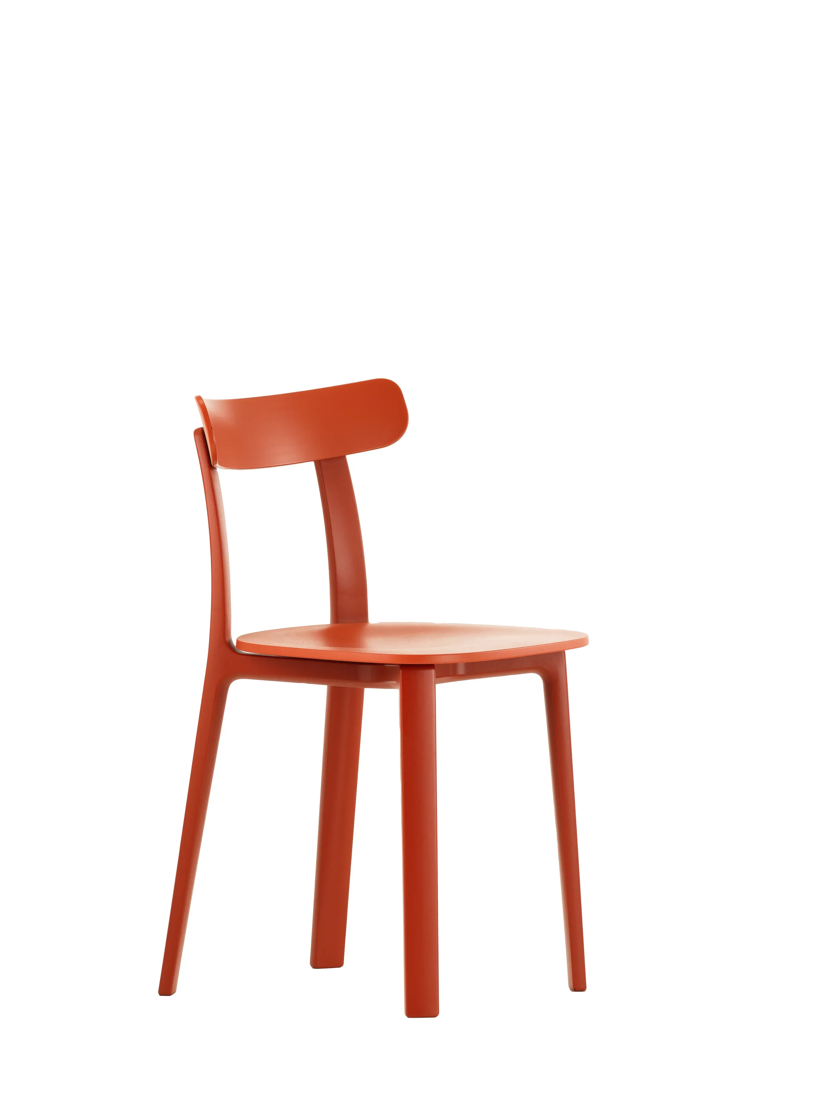 Vitra All Plastic Chair - brique - deux teintes