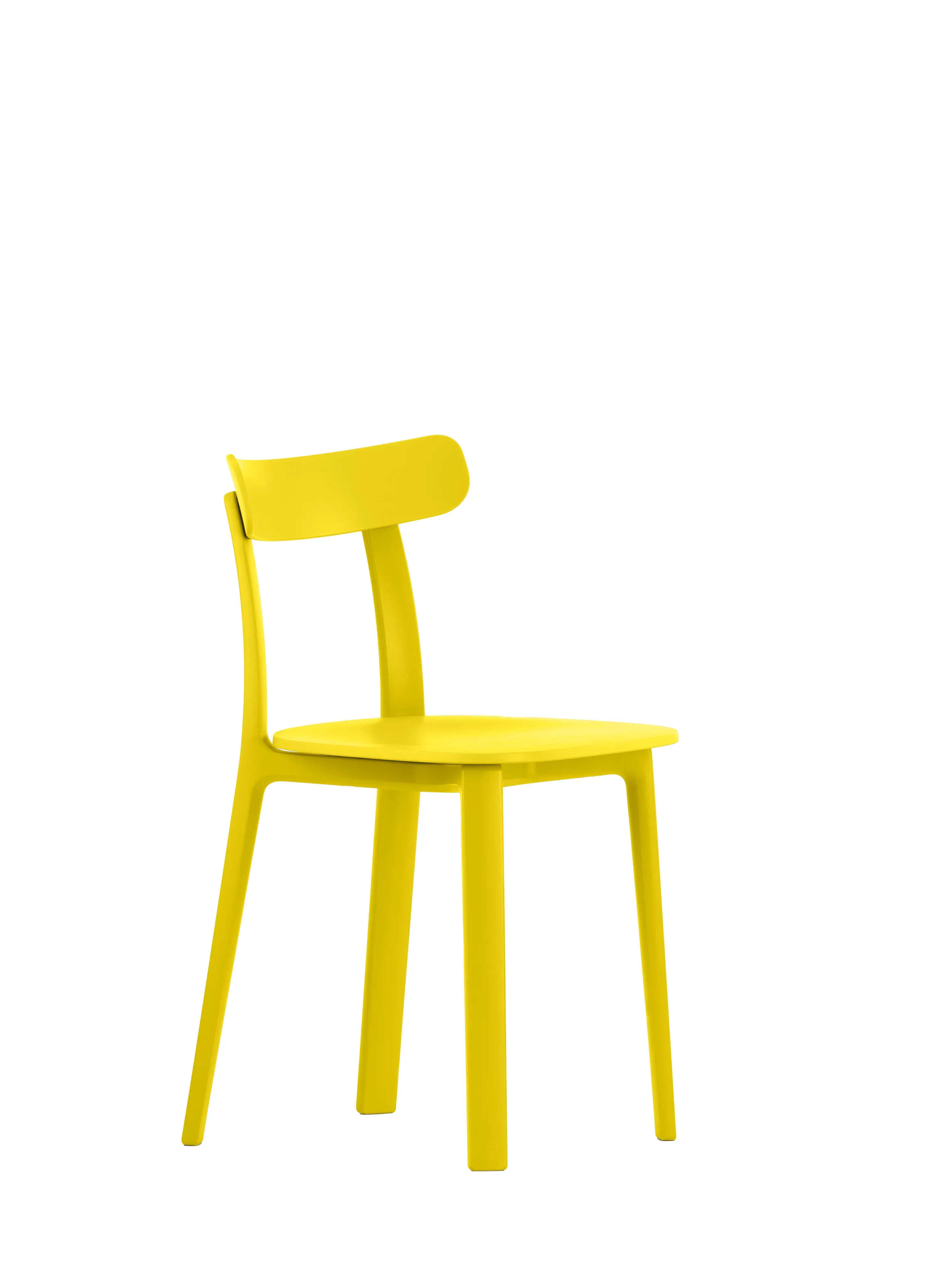 Vitra All Plastic Chair - bouton d'or - deux teintes