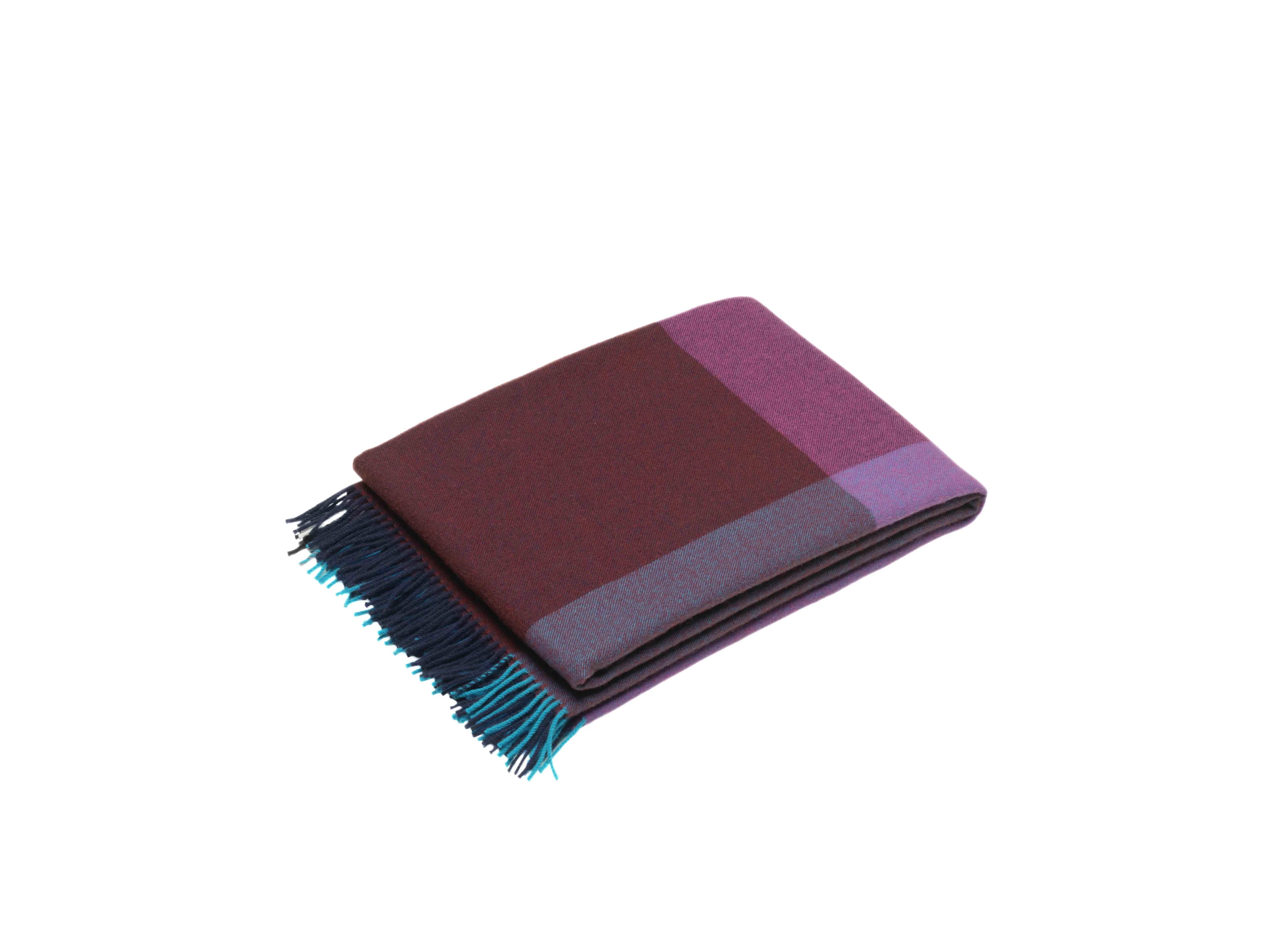 Vitra Couverture Colour Block - bleu - bordeaux