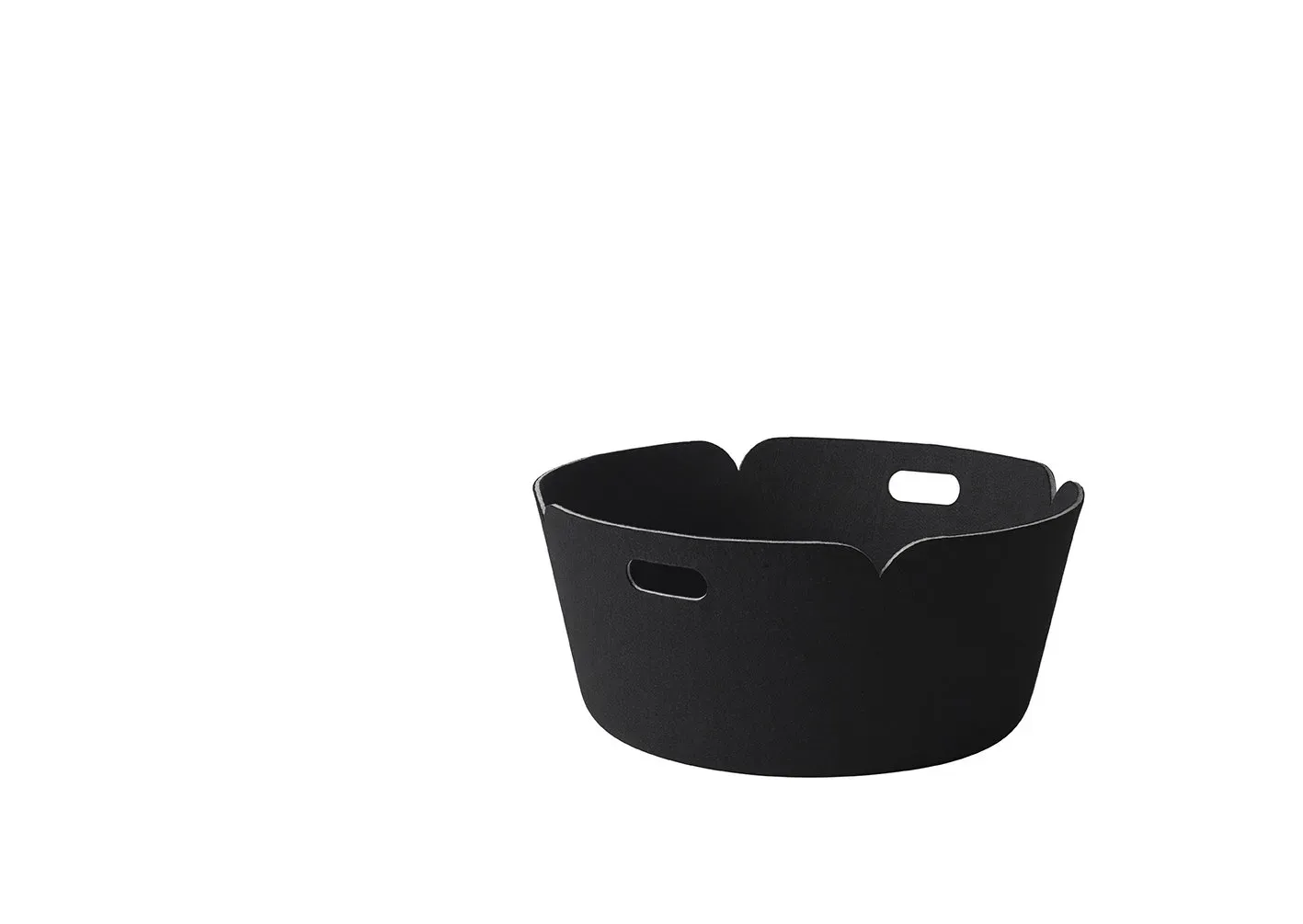 Muuto Corbeille de rangement Restore, ronde - noir