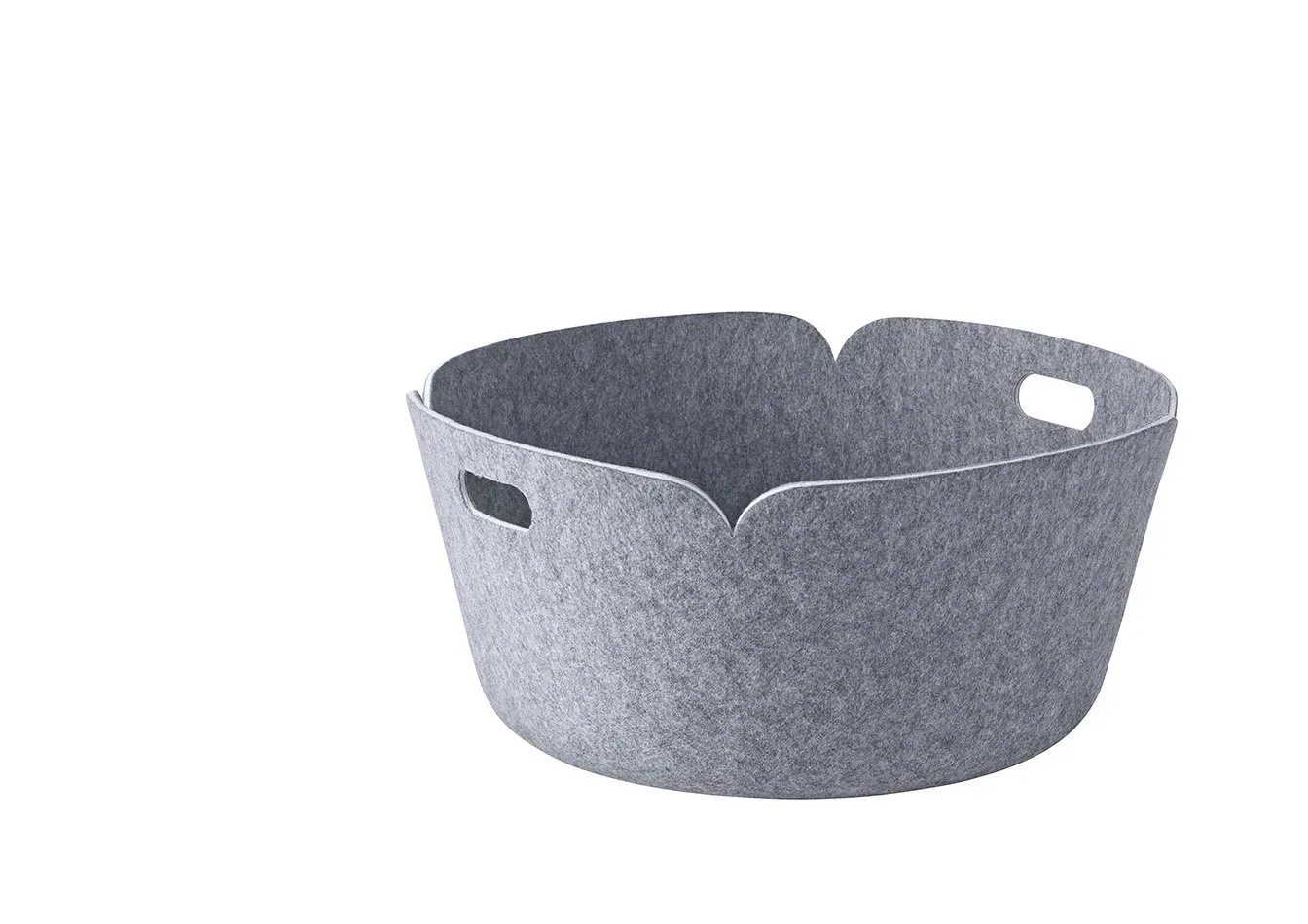 Muuto Corbeille de rangement Restore, ronde - gris