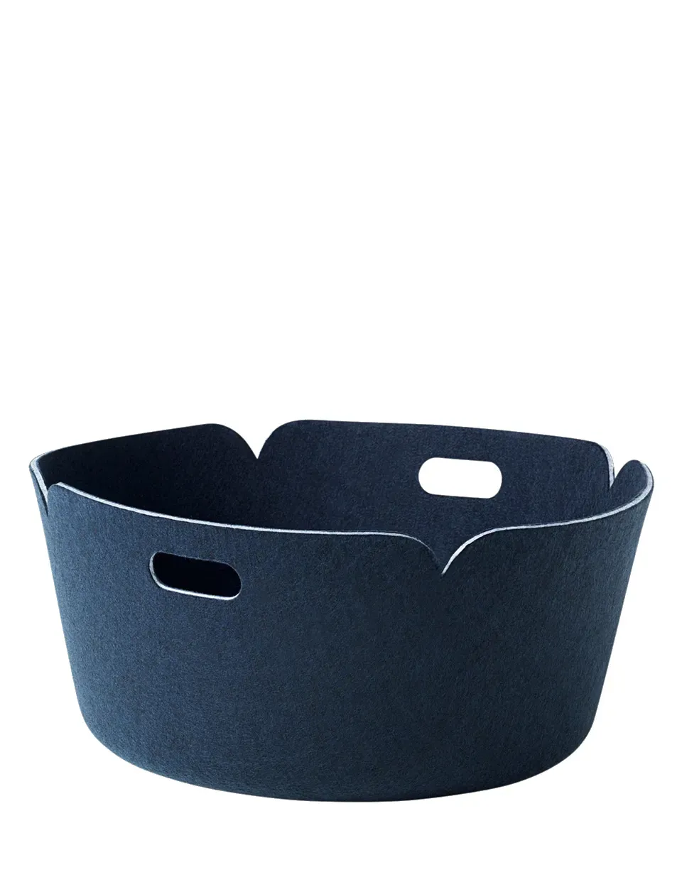 Muuto Corbeille de rangement Restore, ronde - bleu nuit
