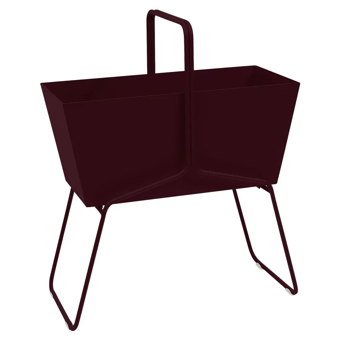 Fermob Jardinière BASKET - B9 cerise noire - 85 x 70 x 34 cm