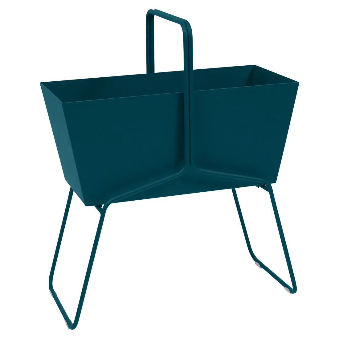 Fermob Jardinière BASKET - 21 bleu acapulco - 85 x 70 x 34 cm