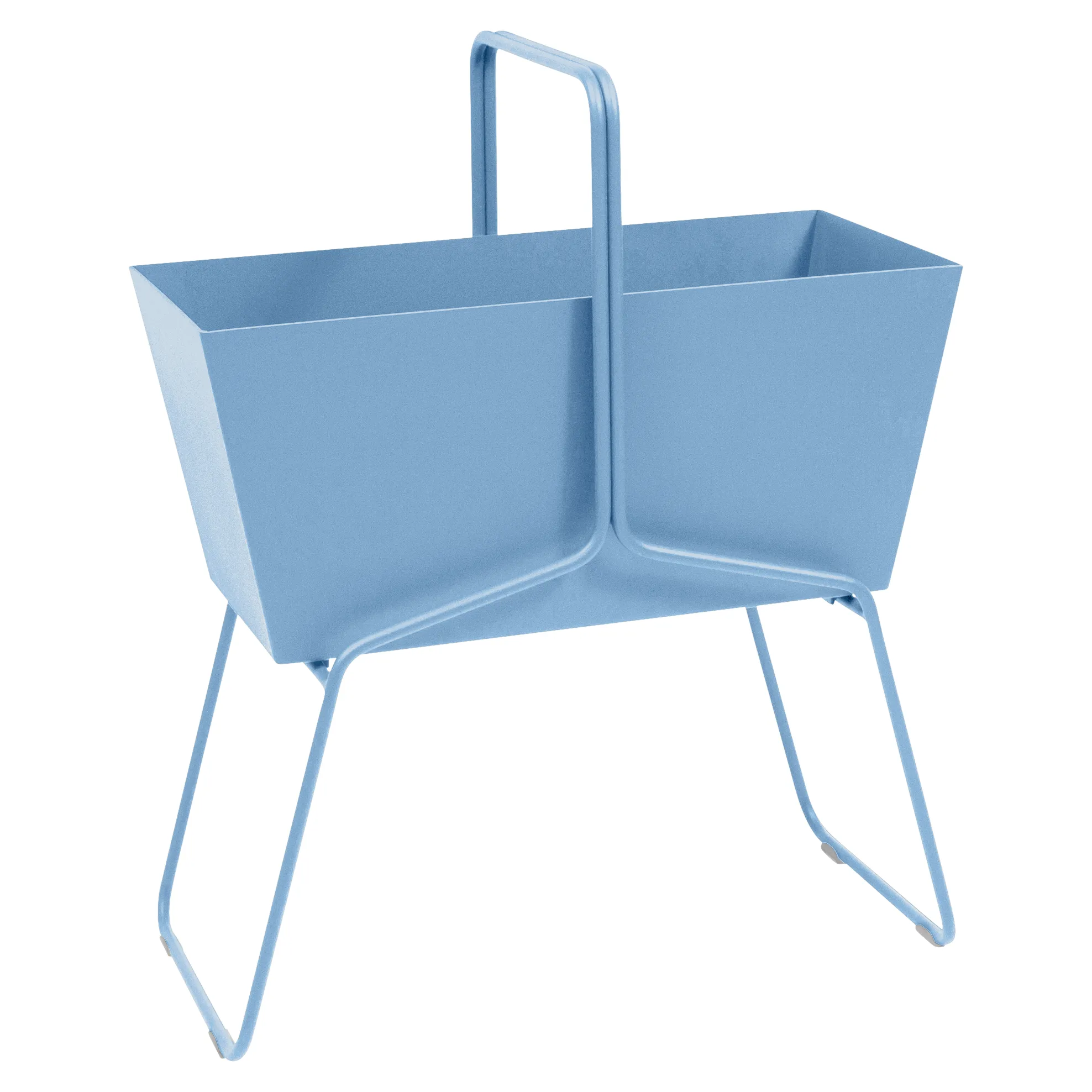 Fermob Jardinière BASKET - E1 bleu-maya - 85 x 70 x 34 cm