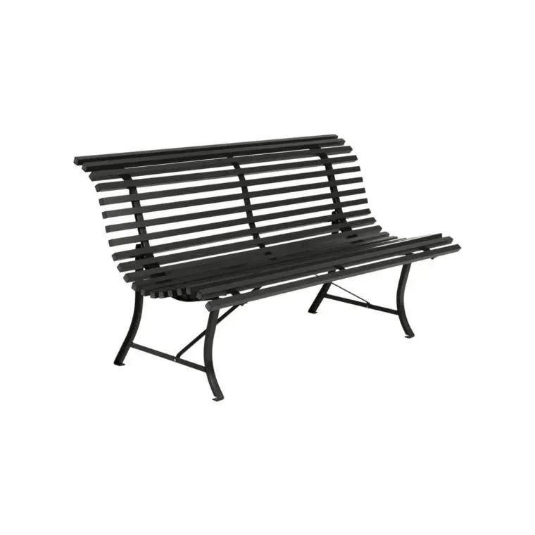 Fermob Banc LOUISIANE - 42 réglisse - 150 x 80 x 72 cm