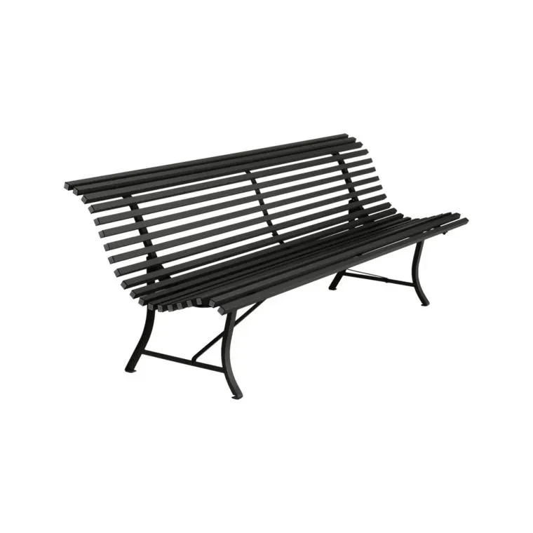Fermob Banc LOUISIANE - 42 réglisse - 200 x 80 x 72 cm