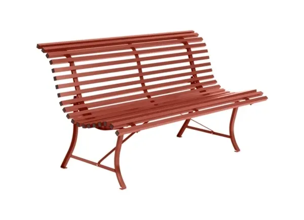 Fermob Banc LOUISIANE - 150 x 80 x 72 cm - 20 ocre rouge