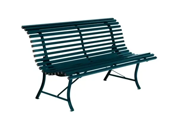 Fermob Banc LOUISIANE - 21 bleu acapulco - 150 x 80 x 72 cm