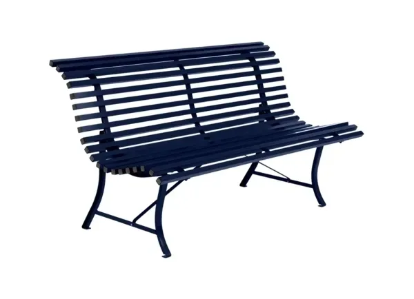 Fermob Banc LOUISIANE - 92 bleu abysse - 150 x 80 x 72 cm