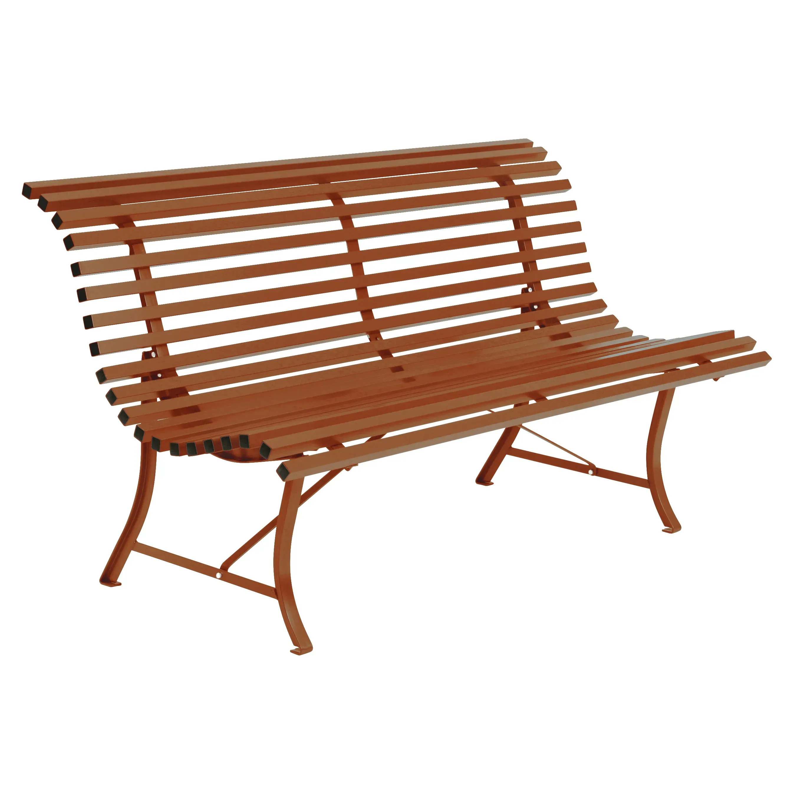 Fermob Banc LOUISIANE - 150 x 80 x 72 cm - E2 orange confite