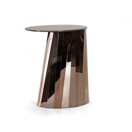 ClassiCon Table d'appoint Pli - marron bronze brillant - 65 cm