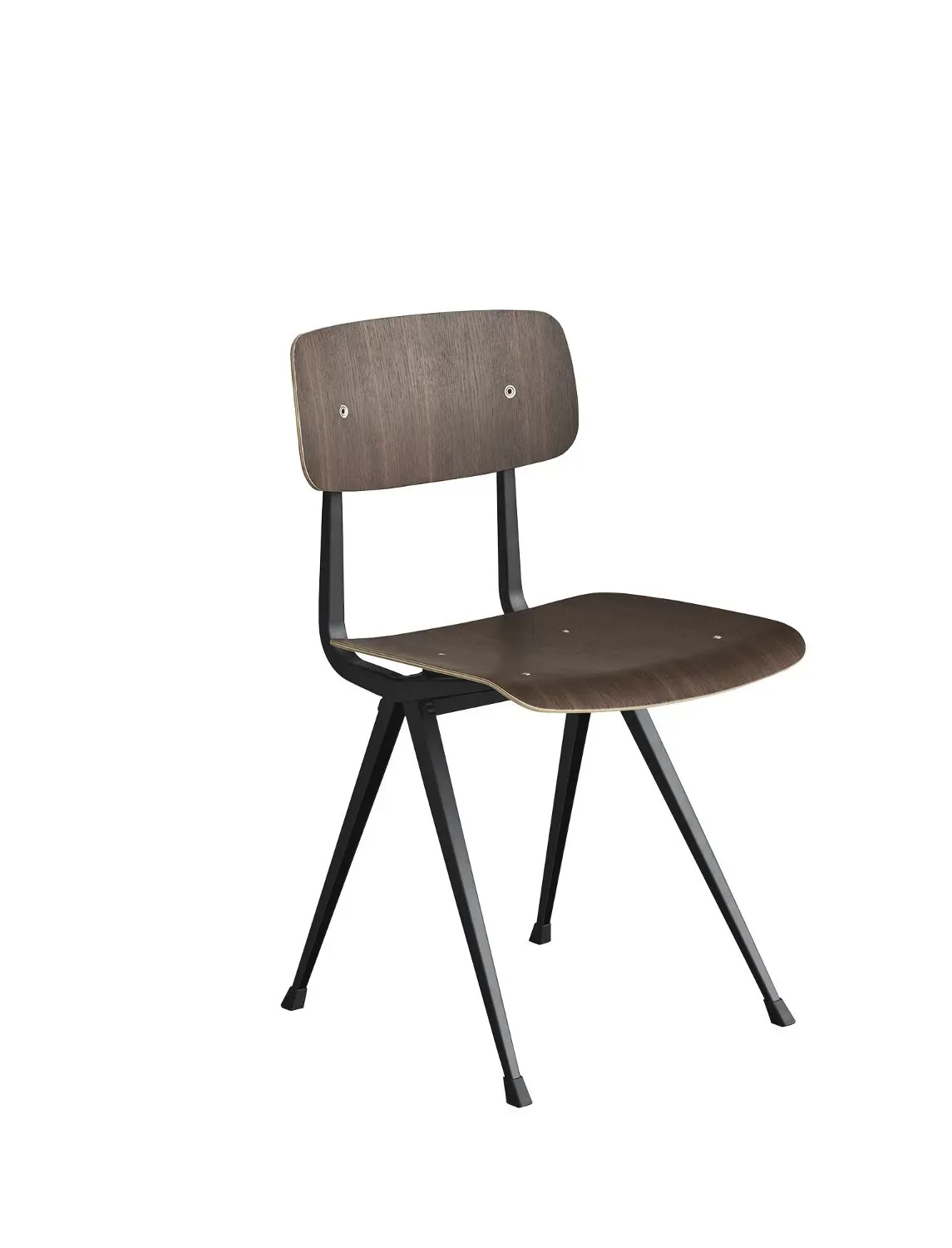 HAY Chaise Result  - patins pour tapis de sol - noir - chêne fumé huilé