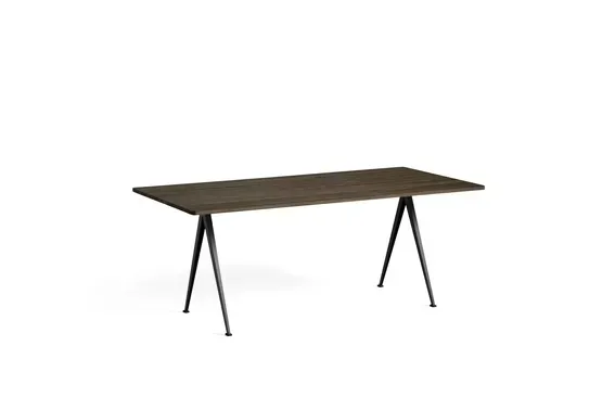HAY Table Pyramid - chêne fumé huilé - noir - 190 cm