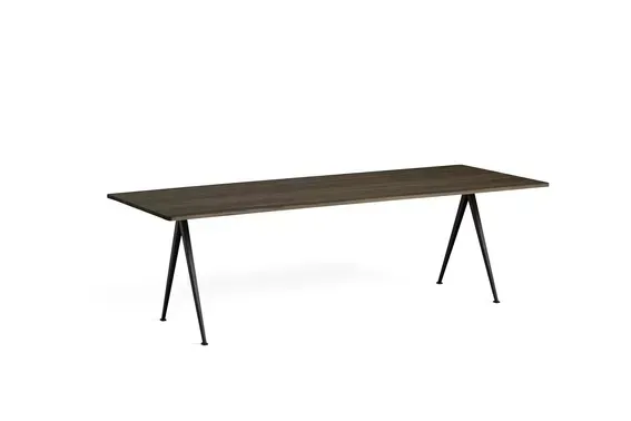 HAY Table Pyramid - chêne fumé huilé - noir - 250 cm