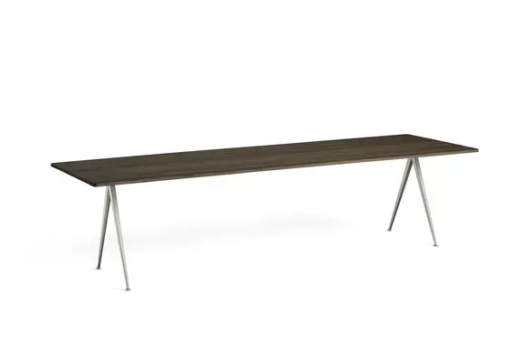HAY Table Pyramid - chêne fumé huilé - beige thermolaqué - 300 cm