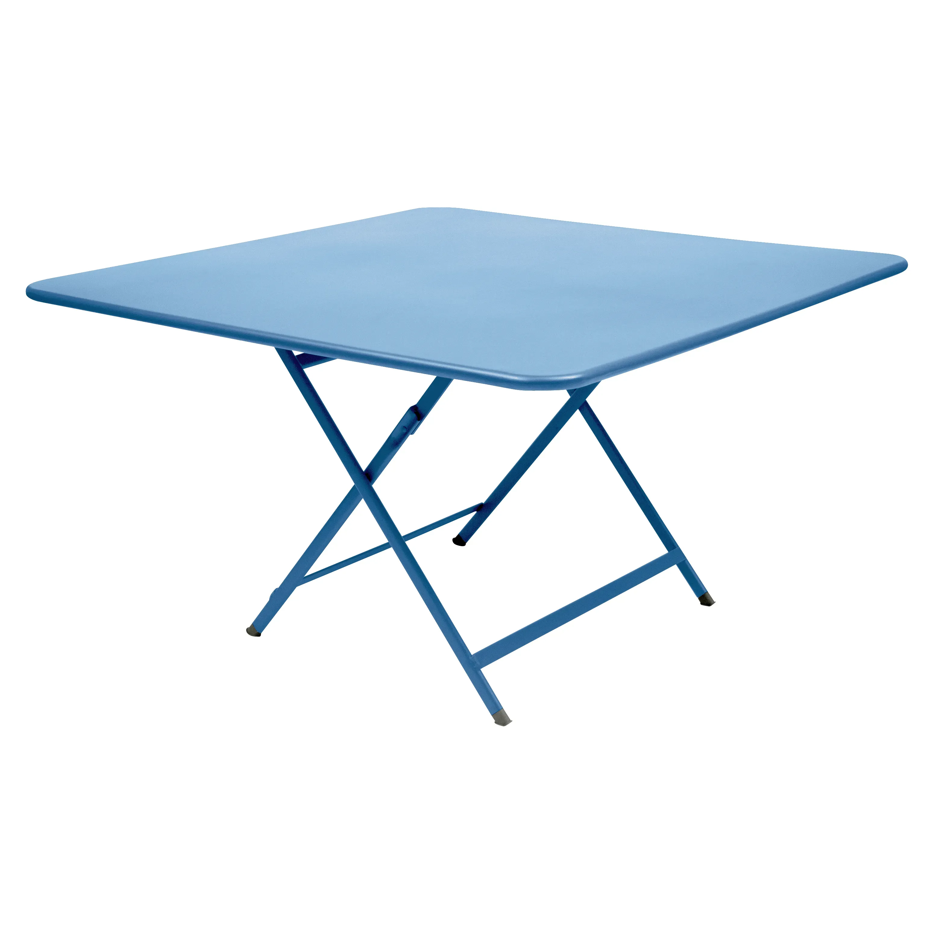 Fermob Table pliante CARACTÈRE - E1 bleu-maya - carré, 128 x 128 cm