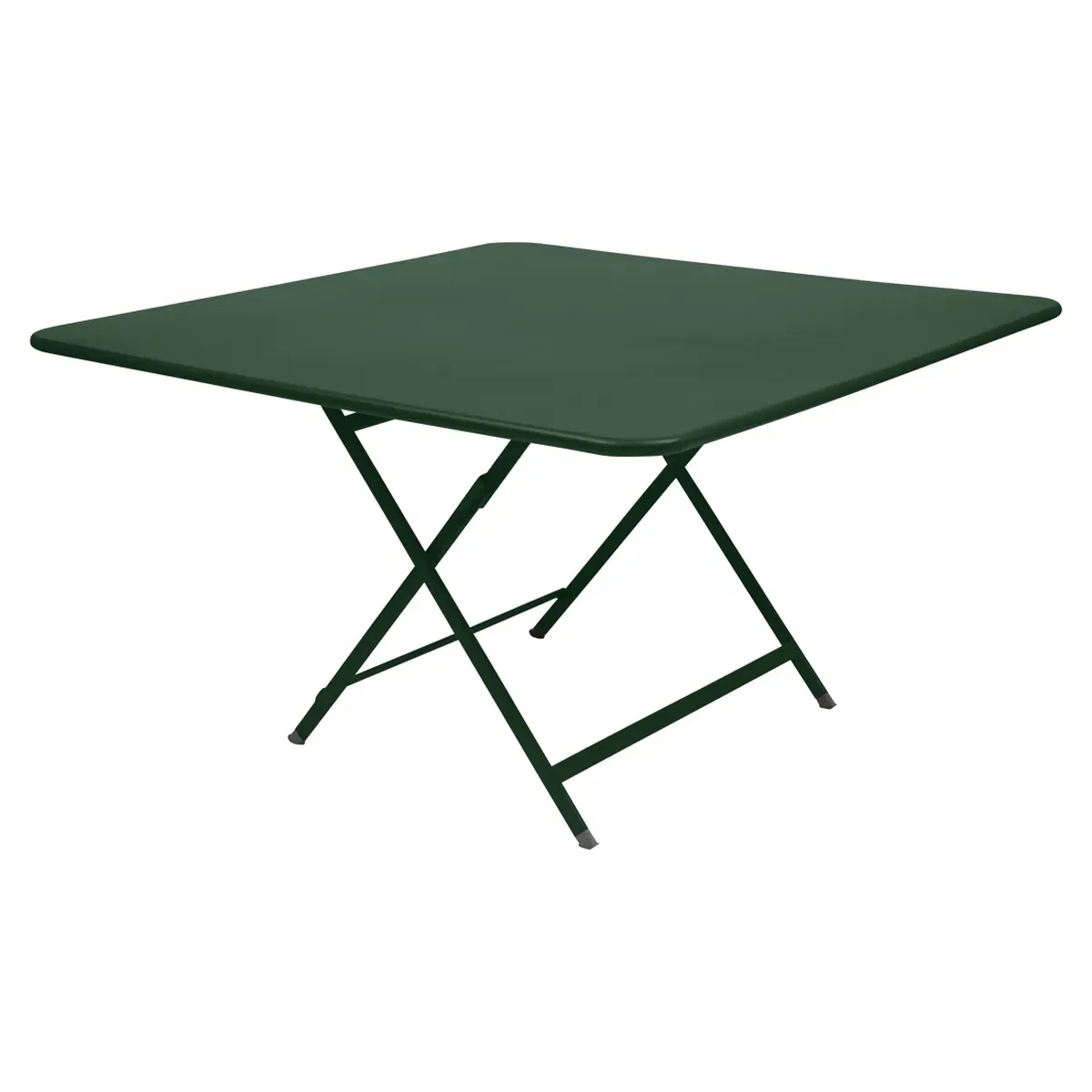 Fermob Table pliante CARACTÈRE - 02 vert cèdre - carré, 128 x 128 cm