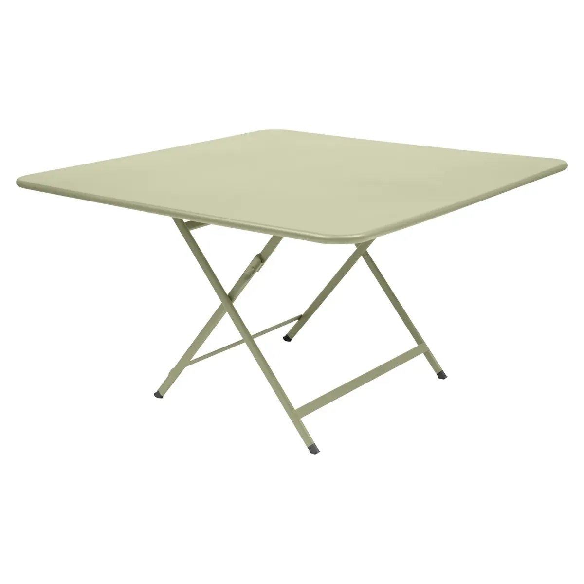 Fermob Table pliante CARACTÈRE - 65 vert tilleul - carré, 128 x 128 cm