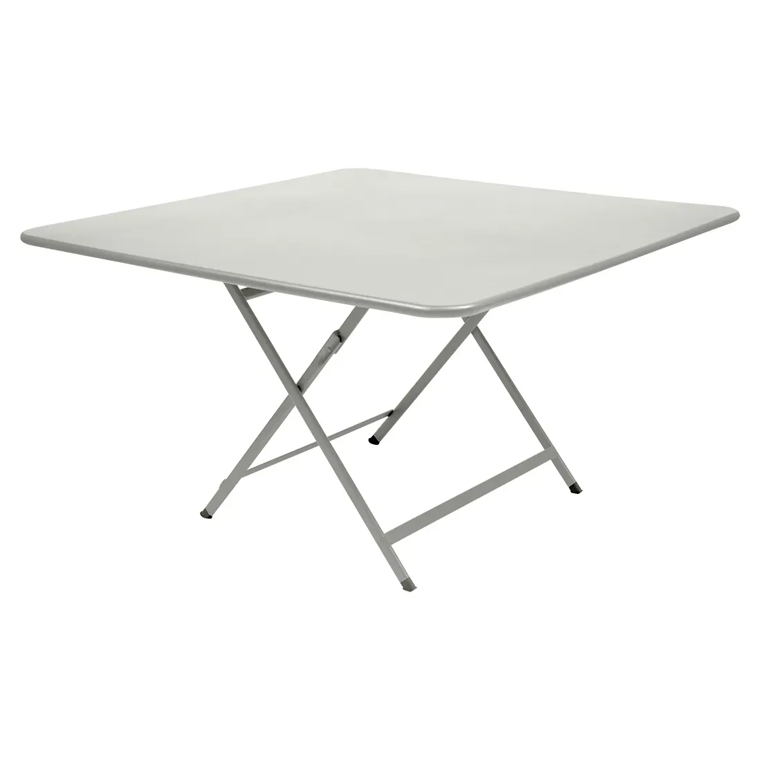 Fermob Table pliante CARACTÈRE - A5 gris argile - carré, 128 x 128 cm