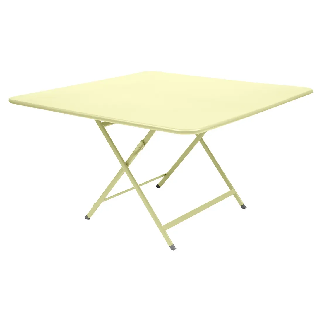 Fermob Table pliante CARACTÈRE - A6 citron givré - carré, 128 x 128 cm