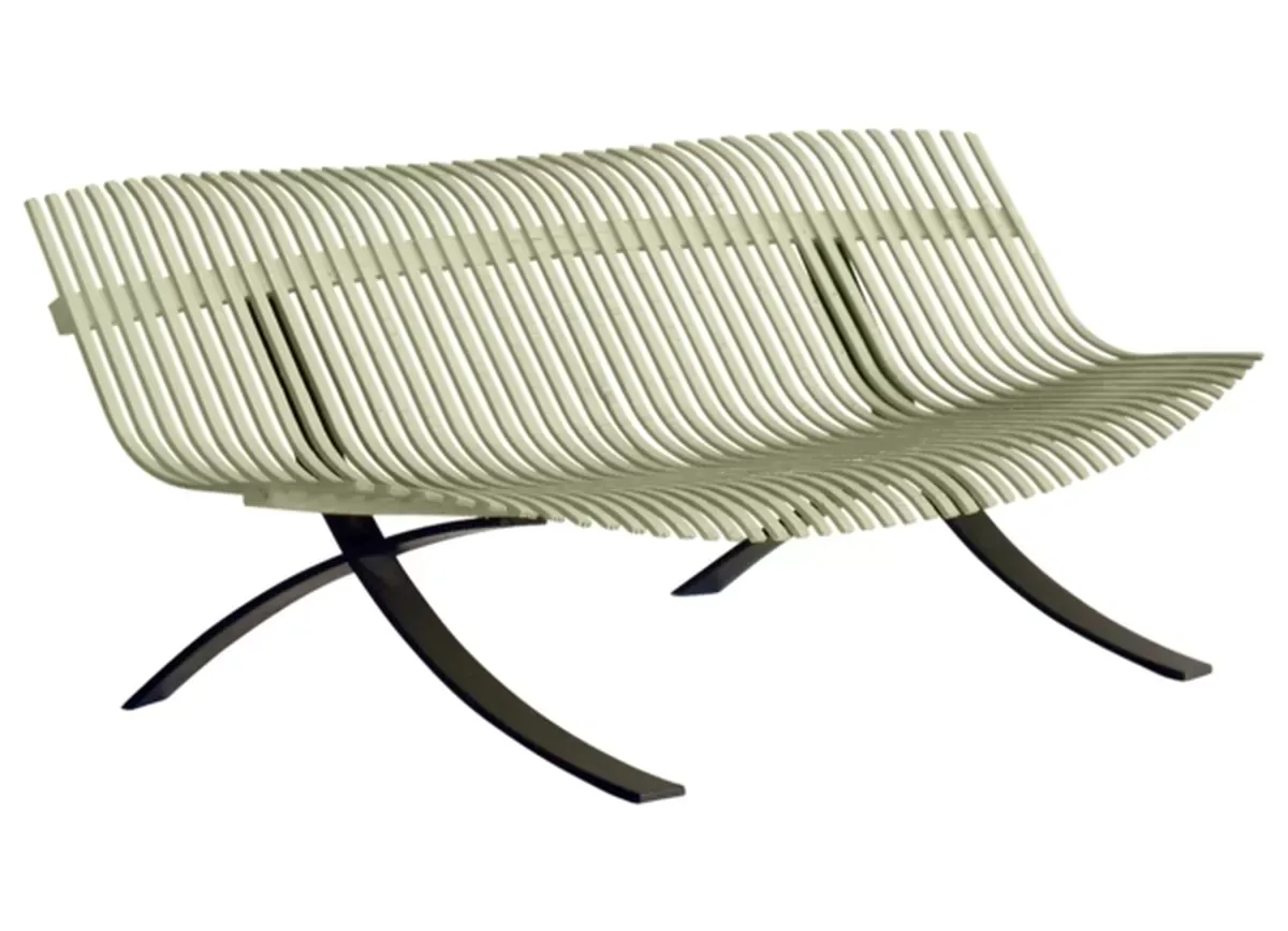 Fermob Banc Charivari  - 65 vert tilleul - réglisse