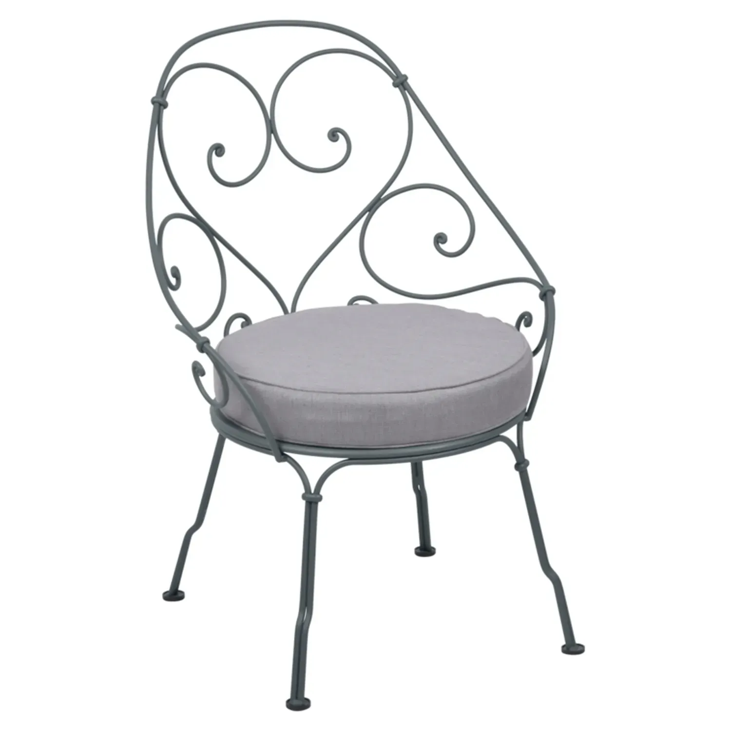 Fermob Fauteuil 1900 Cabriolet - 26 gris orage - gris flanelle