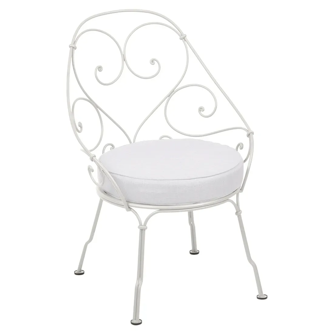 Fermob Fauteuil 1900 Cabriolet - A5 gris argile - gris flanelle