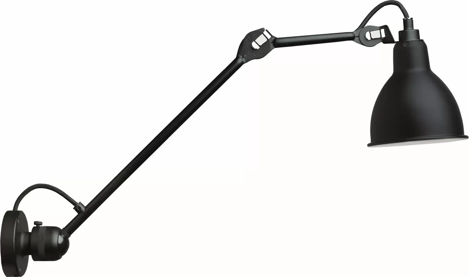 DCWéditions Applique LAMPE GRAS N°304 L40  - noir - rond