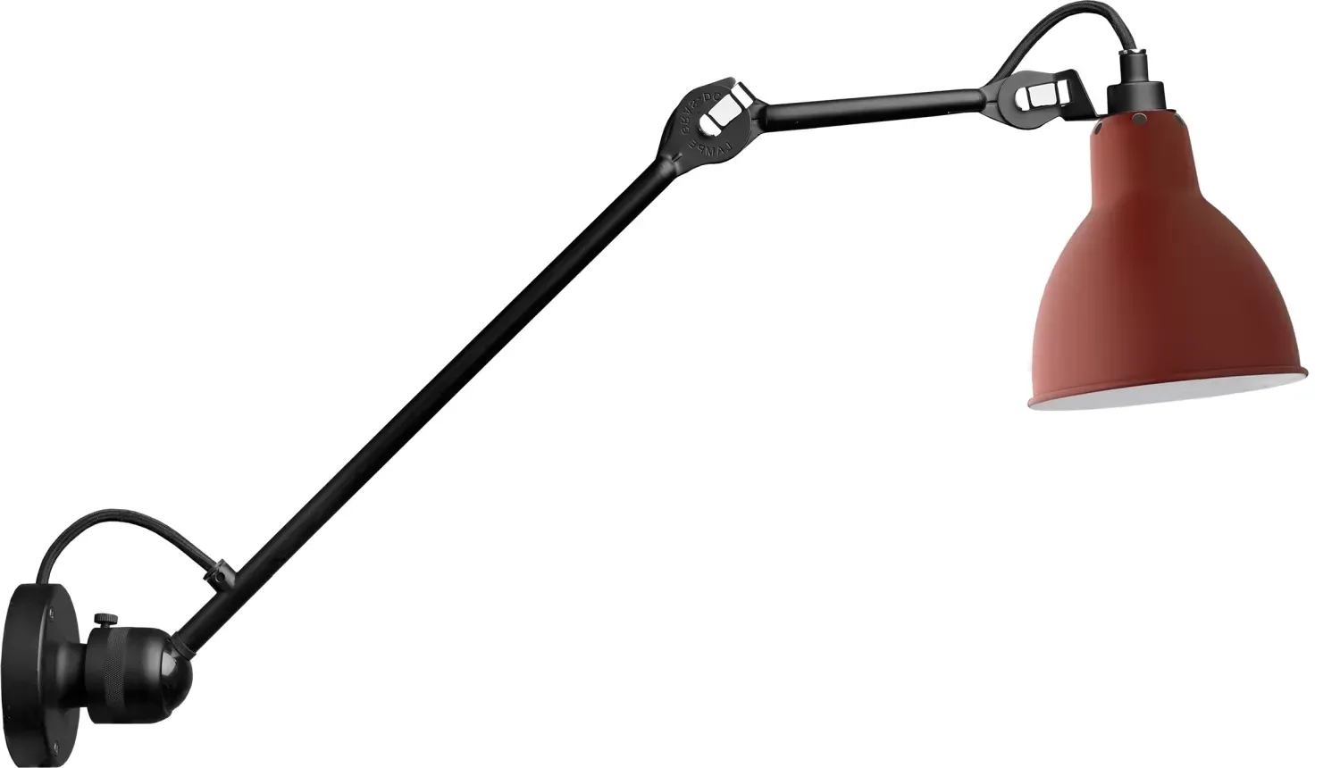 DCWéditions Applique LAMPE GRAS N°304 L40  - rouge - rond