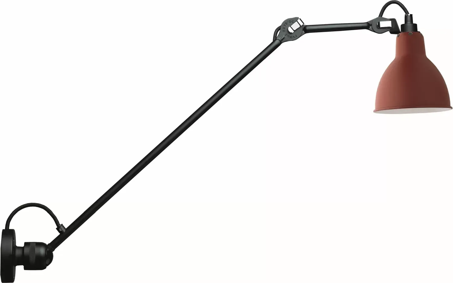 DCWéditions Applique LAMPE GRAS N°304 L60  - rouge - rond