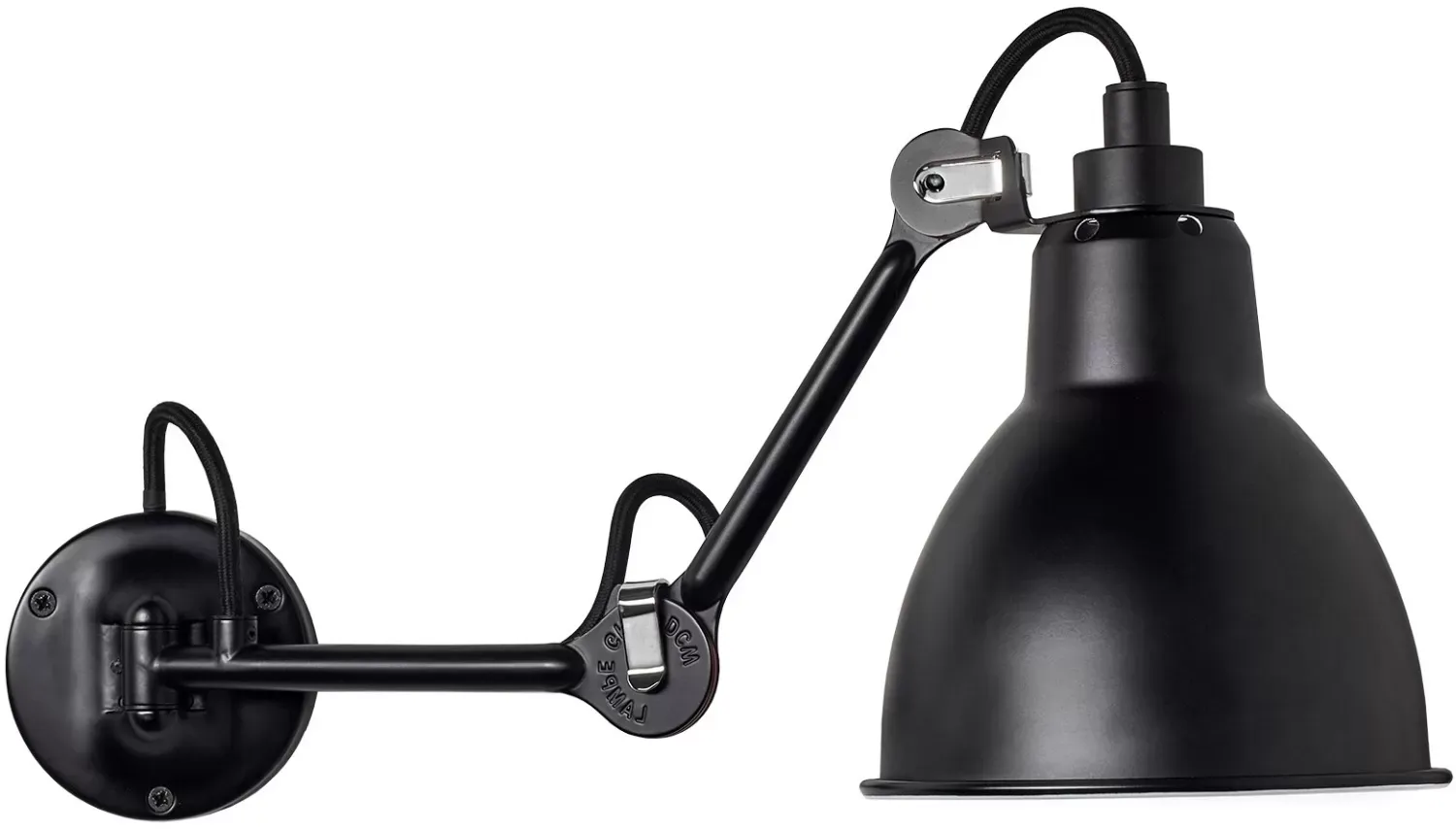 DCWéditions Applique LAMPE GRAS N°204  - noir