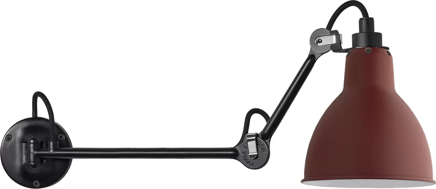 DCWéditions Applique LAMPE GRAS N°204 L40  - rouge