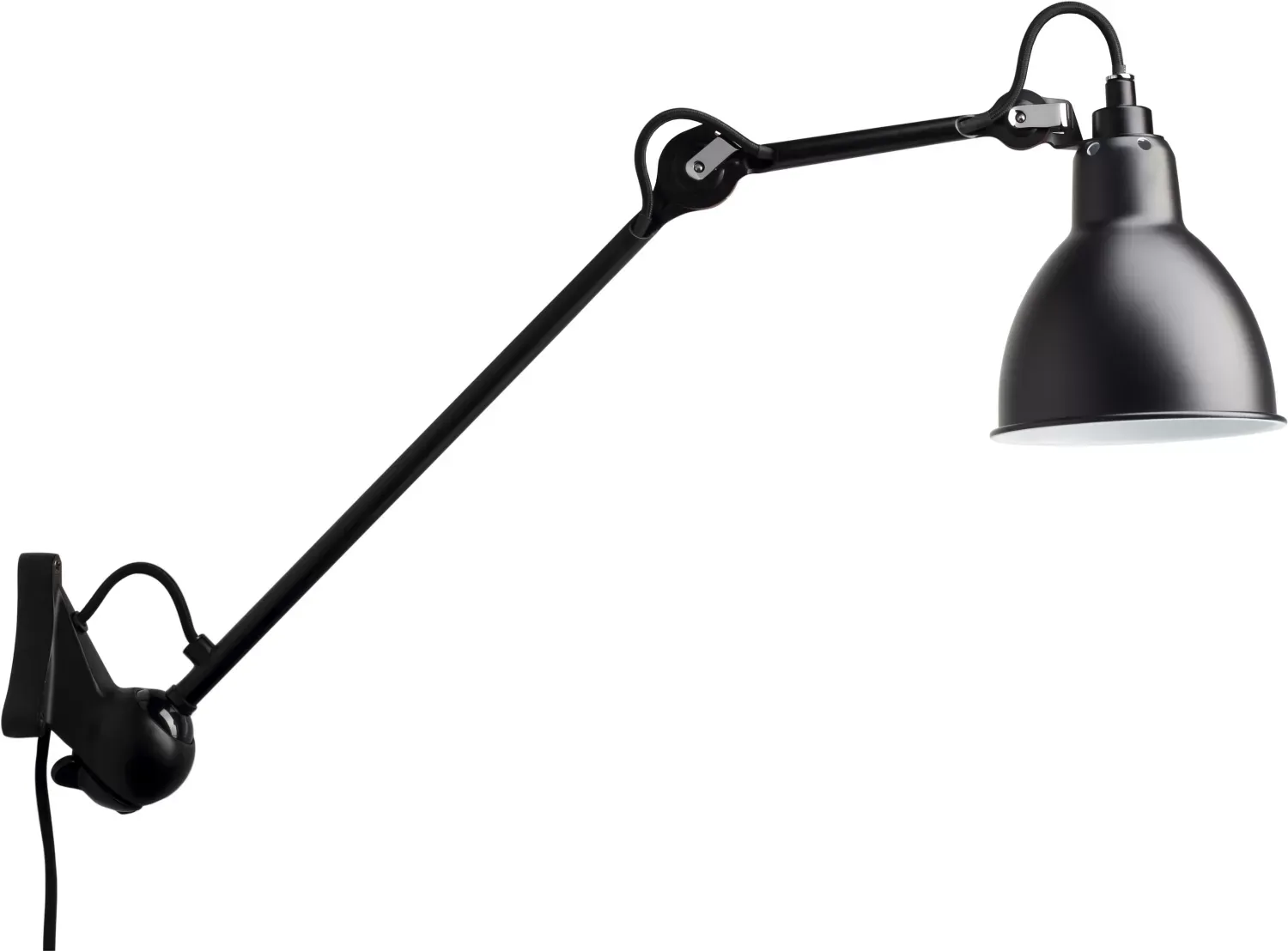 DCWéditions Applique LAMPE GRAS N°222 Noire - noir - rond