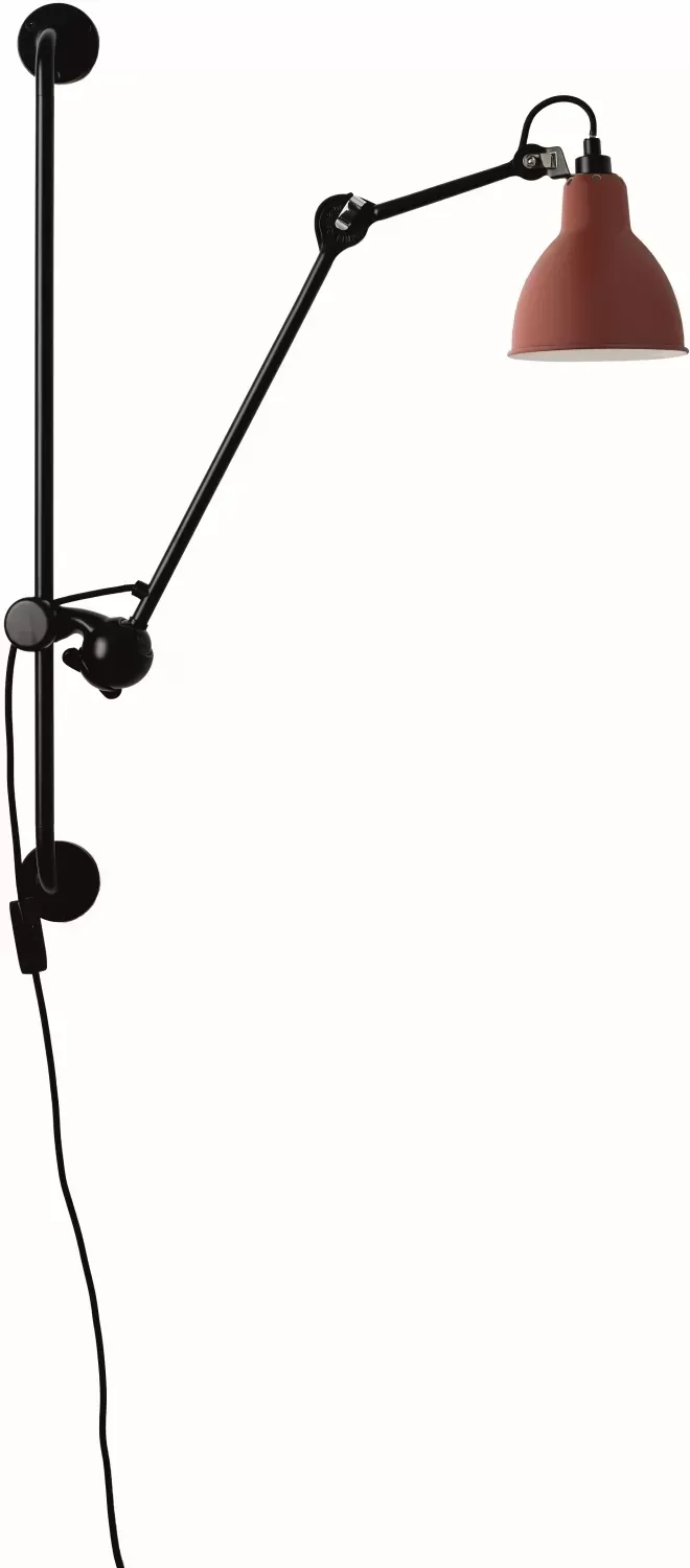 DCWéditions Applique LAMPE GRAS N°210  - rouge - rond