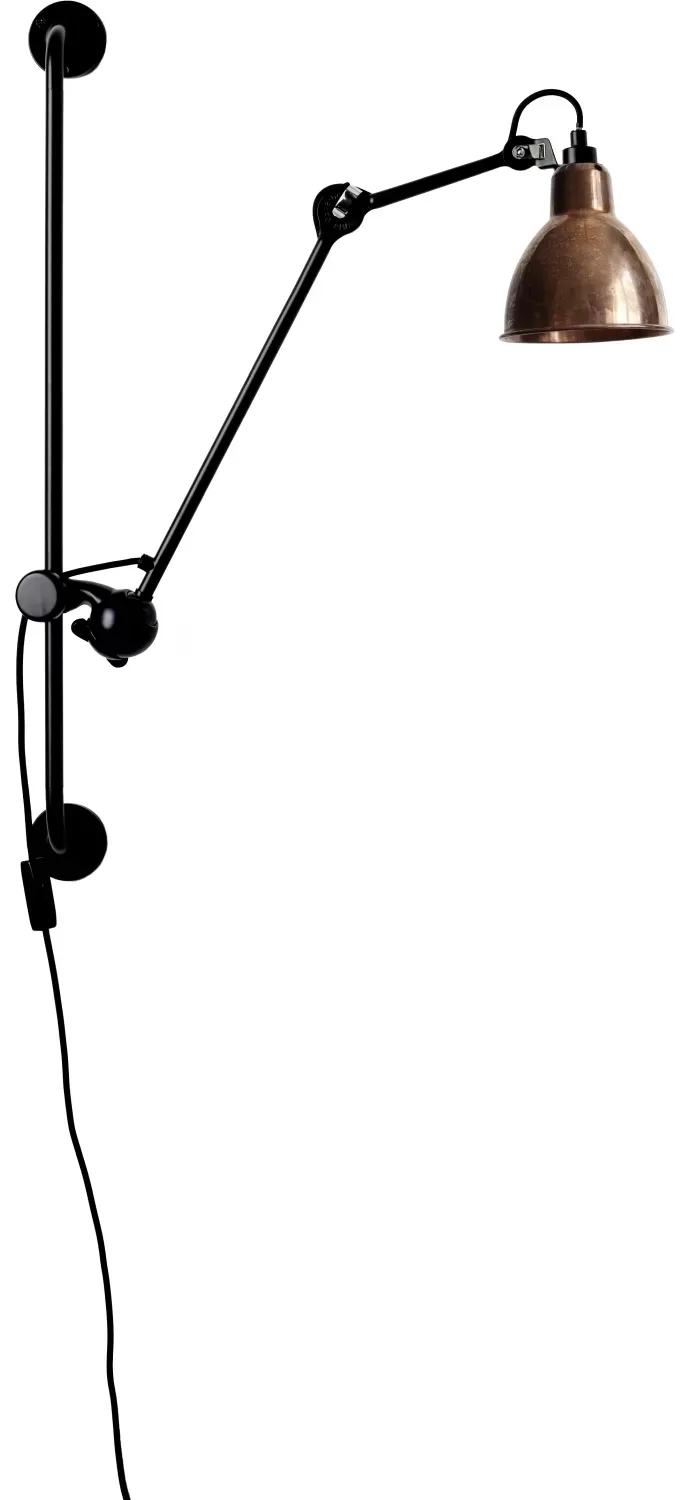 DCWéditions Applique LAMPE GRAS N°210  - Cuivre non poli - rond