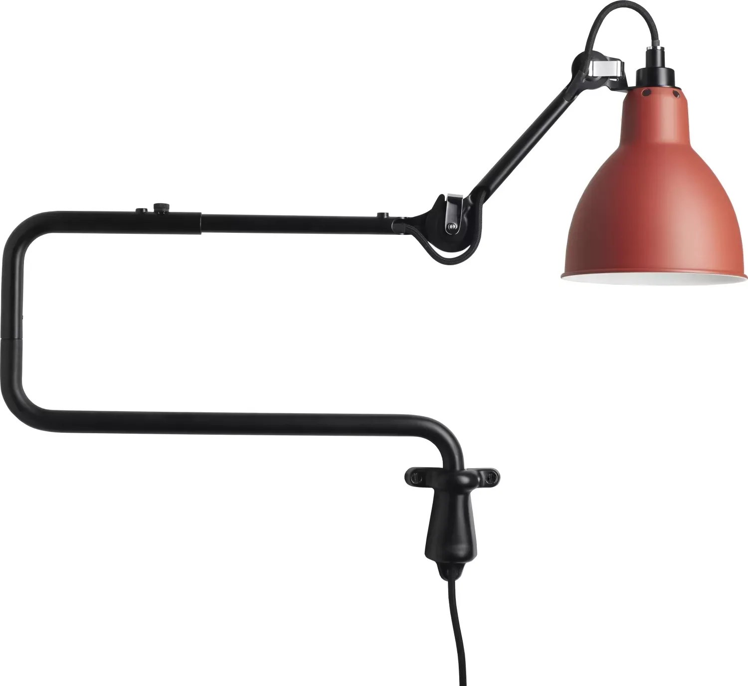 DCWéditions Applique LAMPE GRAS N°303  - rouge - rond