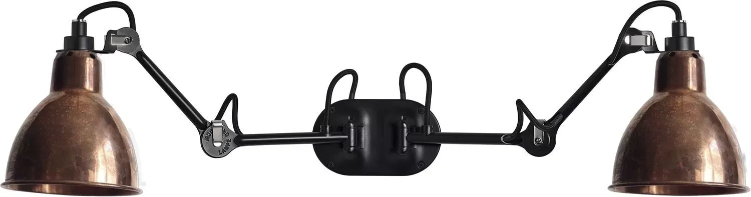 DCWéditions Suspension LAMPE GRAS N°204 DOUBLE  - Cuivre non poli