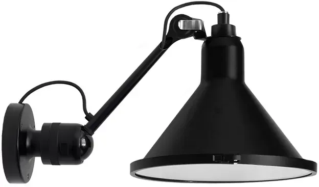 DCWéditions Applique noire LAMPE GRAS N°304 XL OUTDOOR SEASIDE  - noir - conique