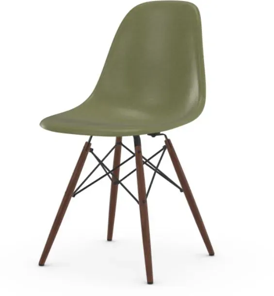 Vitra Chaise Eames en fibre de verre DSW - Sea Foam Green - érable foncé