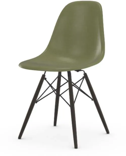 Vitra Chaise Eames en fibre de verre DSW - Sea Foam Green - érable noir