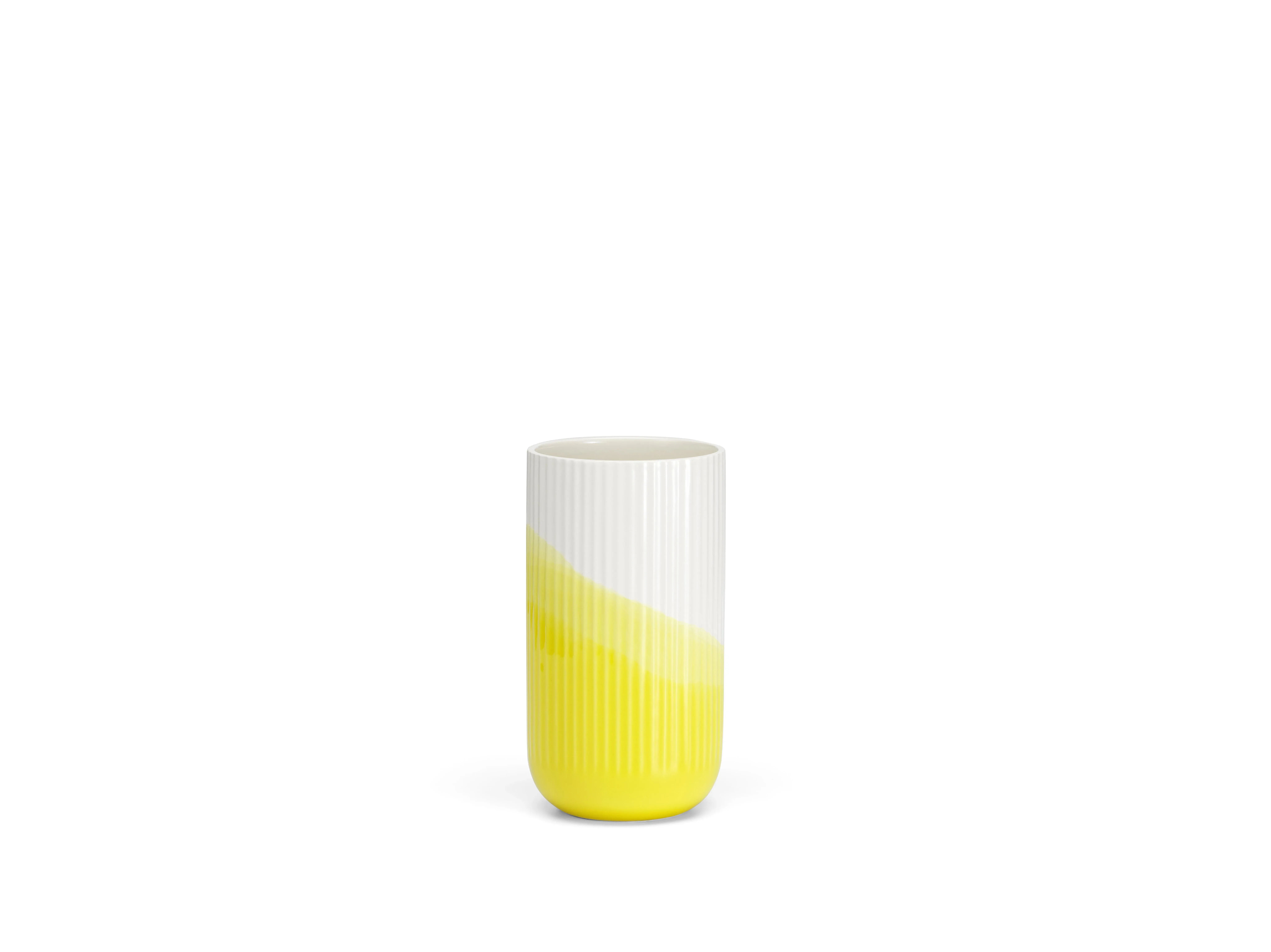 Vitra Vase nervuré Herringbone  - jaune