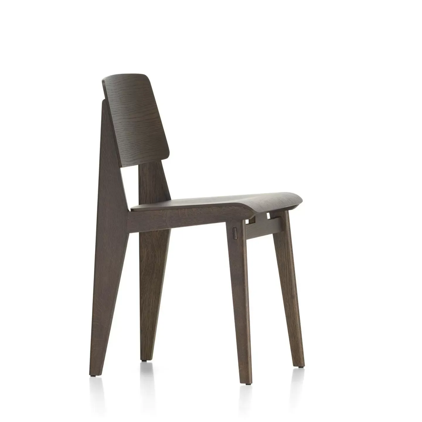 Vitra Chaise Tout Bois - chêne foncé