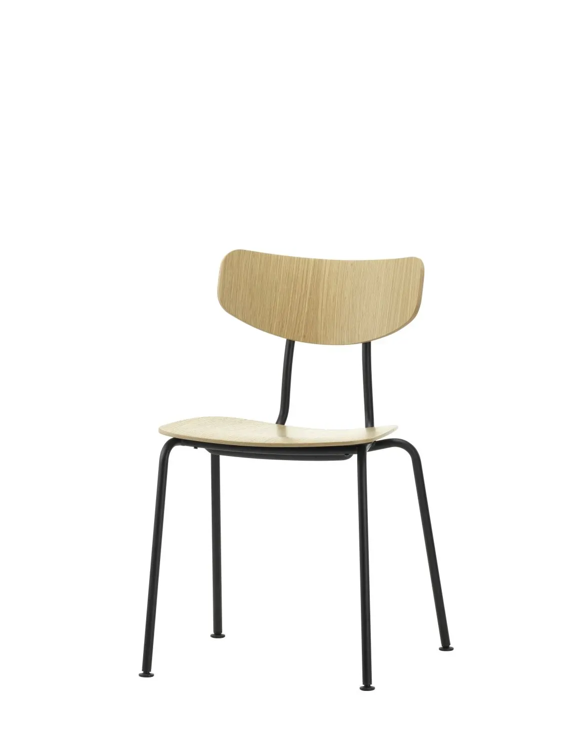 Vitra Chaise Moca - chêne nature - noir