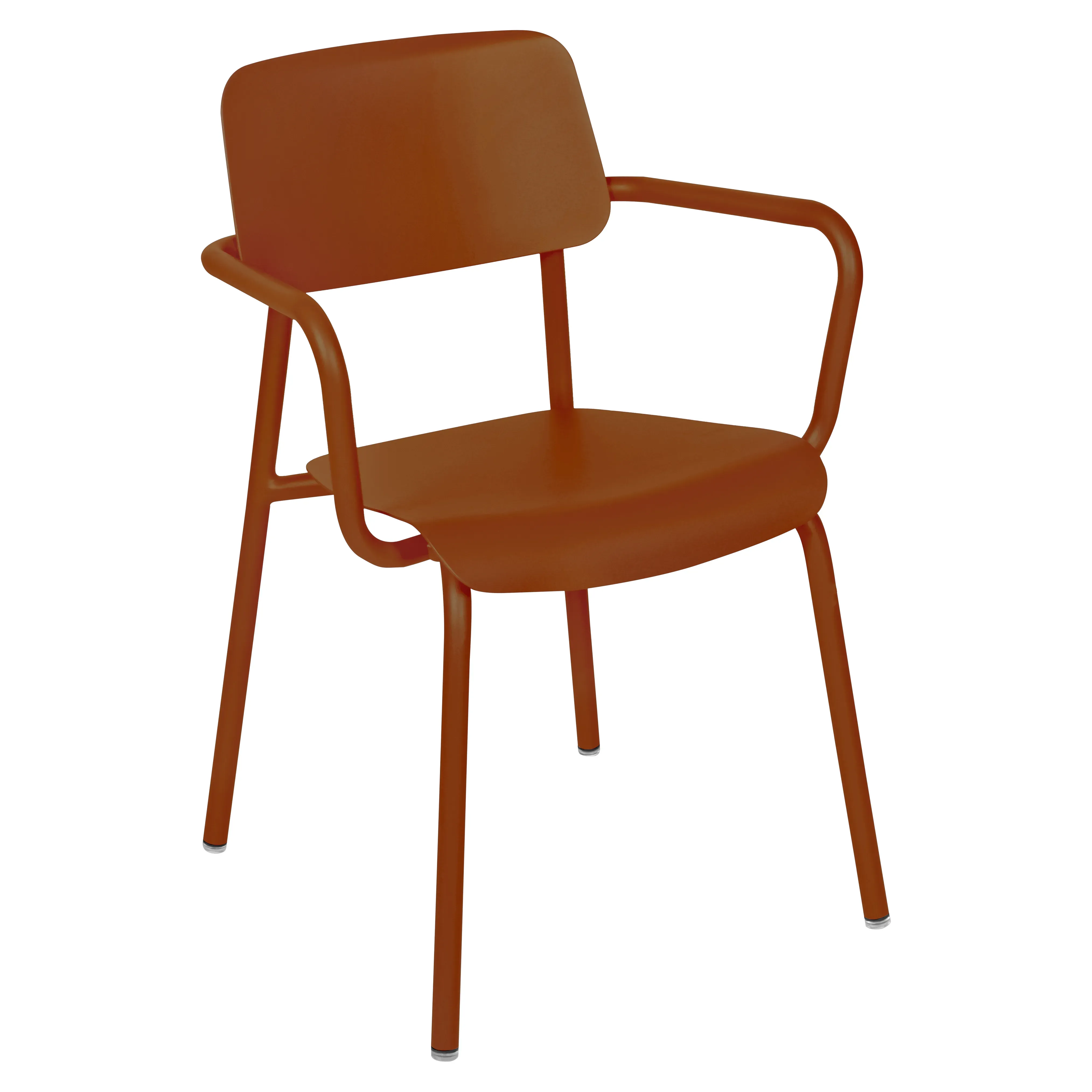 Fermob Chaise à accoudoirs STUDIE - E2 orange confite