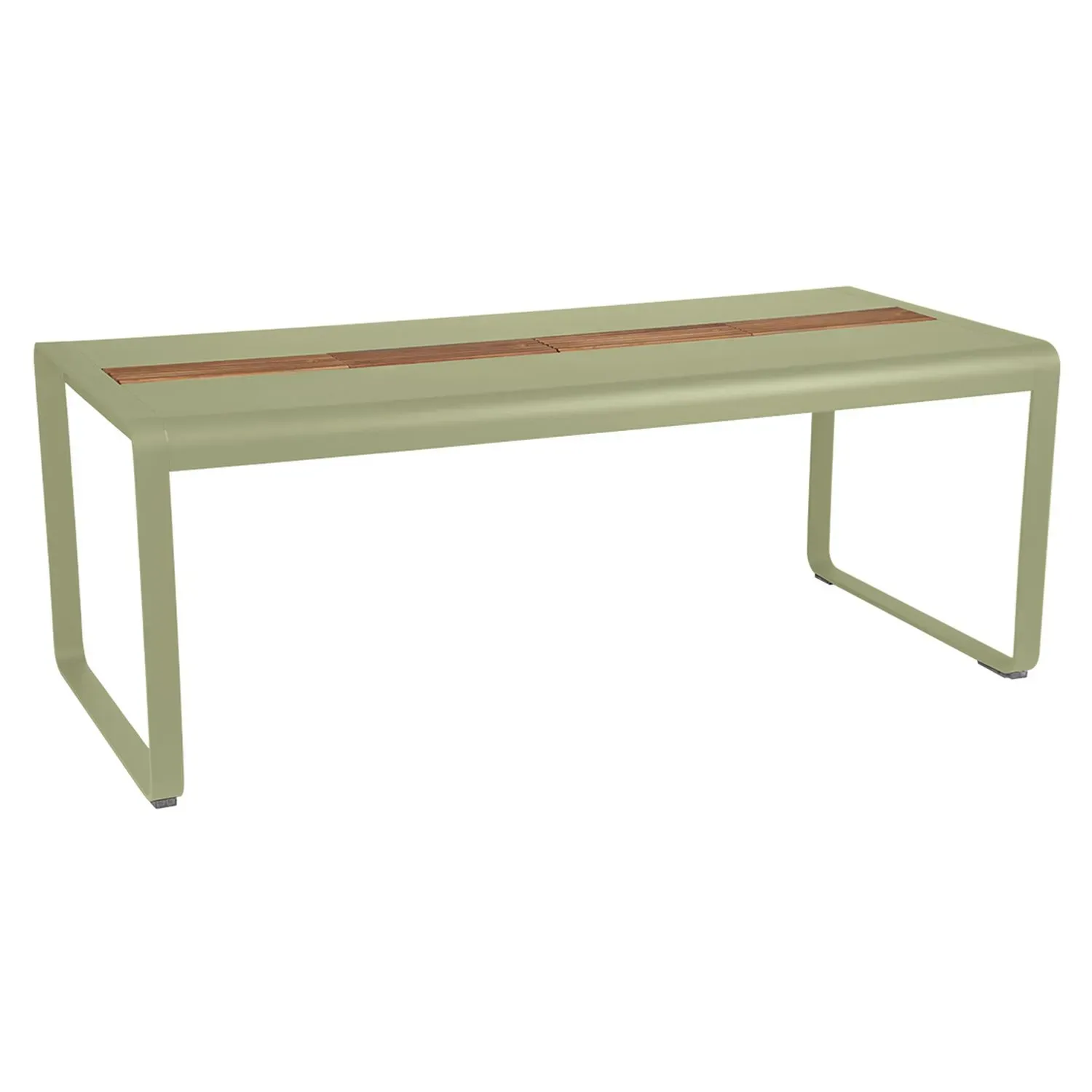 Fermob Table BELLEVIE avec rangement - 65 vert tilleul