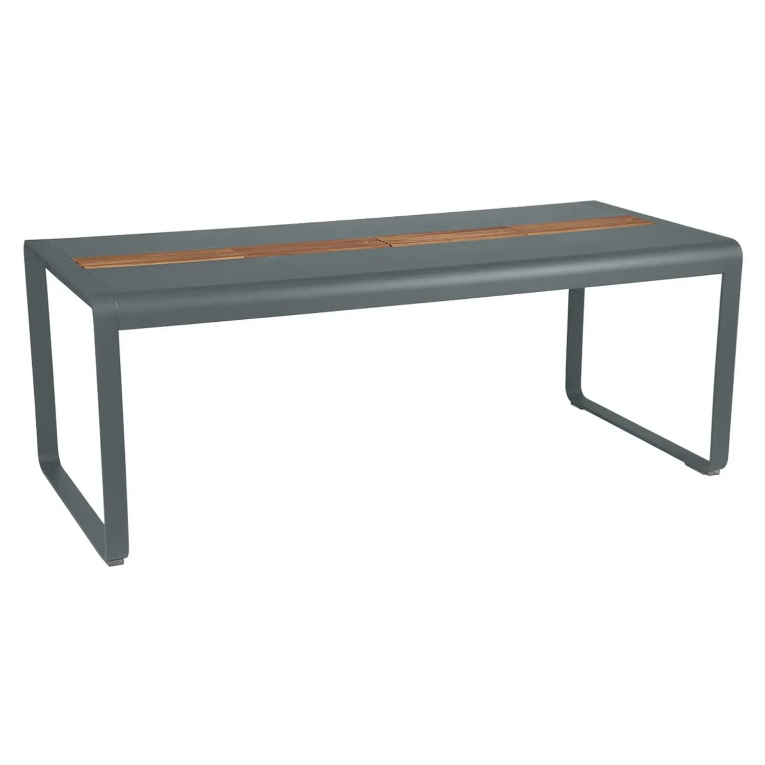 Fermob Table BELLEVIE avec rangement - 26 gris orage
